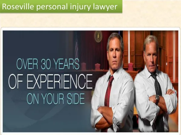 Roseville personal injury lawyer