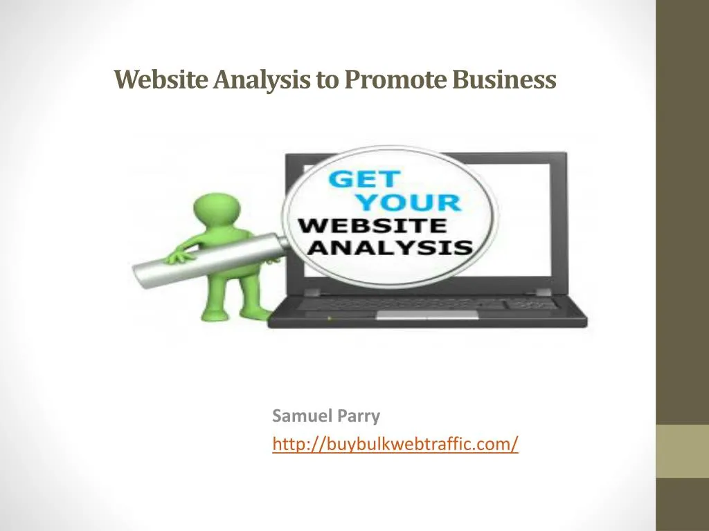 website analysis to promote business