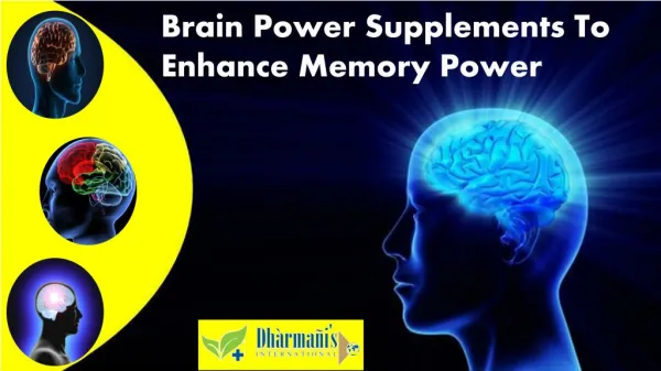 Brain Power Supplements To Enhance Memory Power