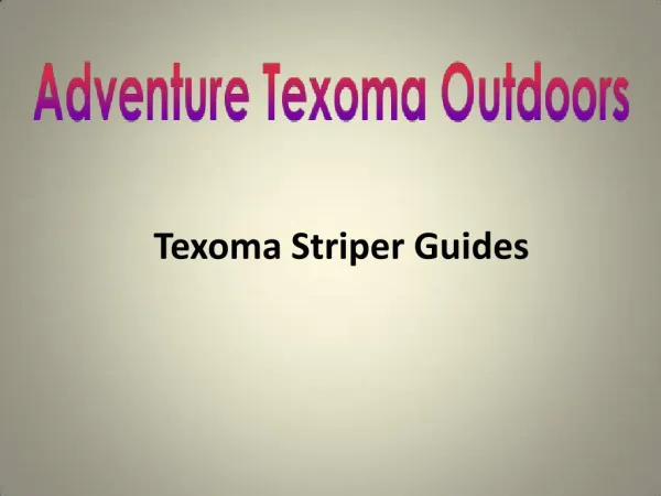 Texoma Striper Guides
