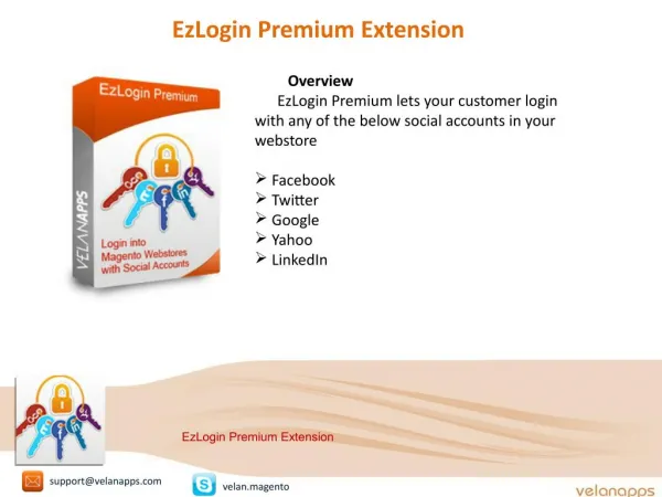 EzLogin Premium Extension - store.velanapps.com