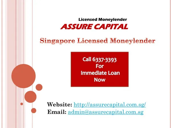 Are You Searching For A Licensed Moneylender For Personal Loan Singapore?