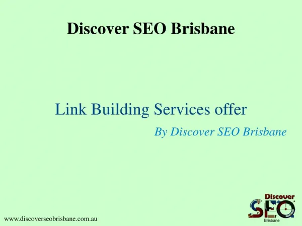 Link Building Services offer by Discover SEO Brisbane