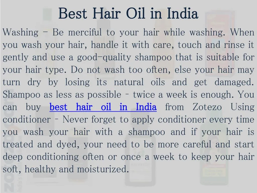 best hair oil in india