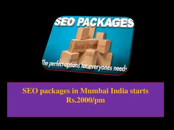 SEO packages in Mumbai India starts Rs.2000/pm