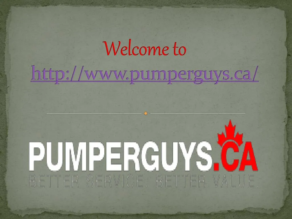 welcome to http www pumperguys ca