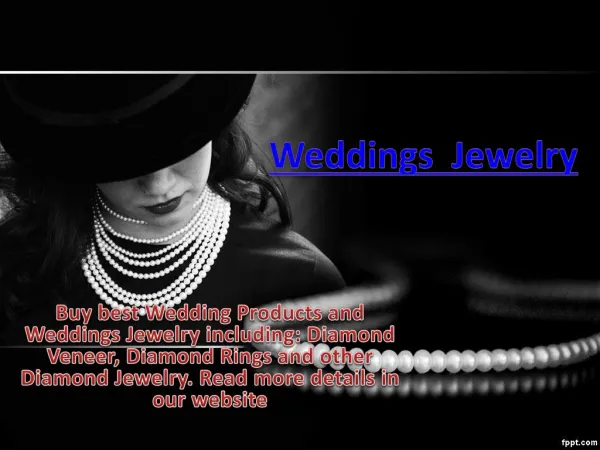Weddings Jewelry