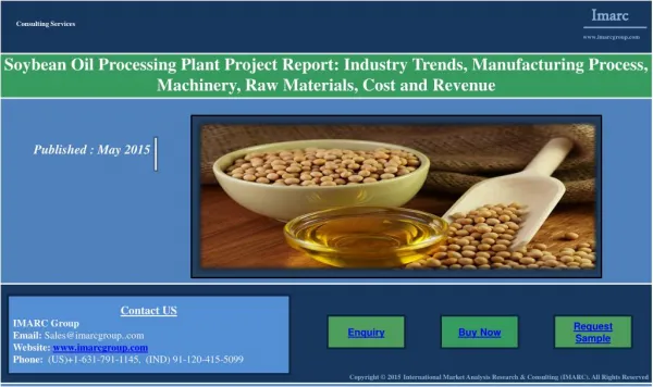 Soybean Oil Market: Grow at a CAGR of Around 4% in Coming Years