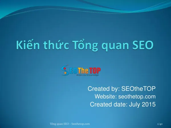 Kiến thức tổng quan SEO