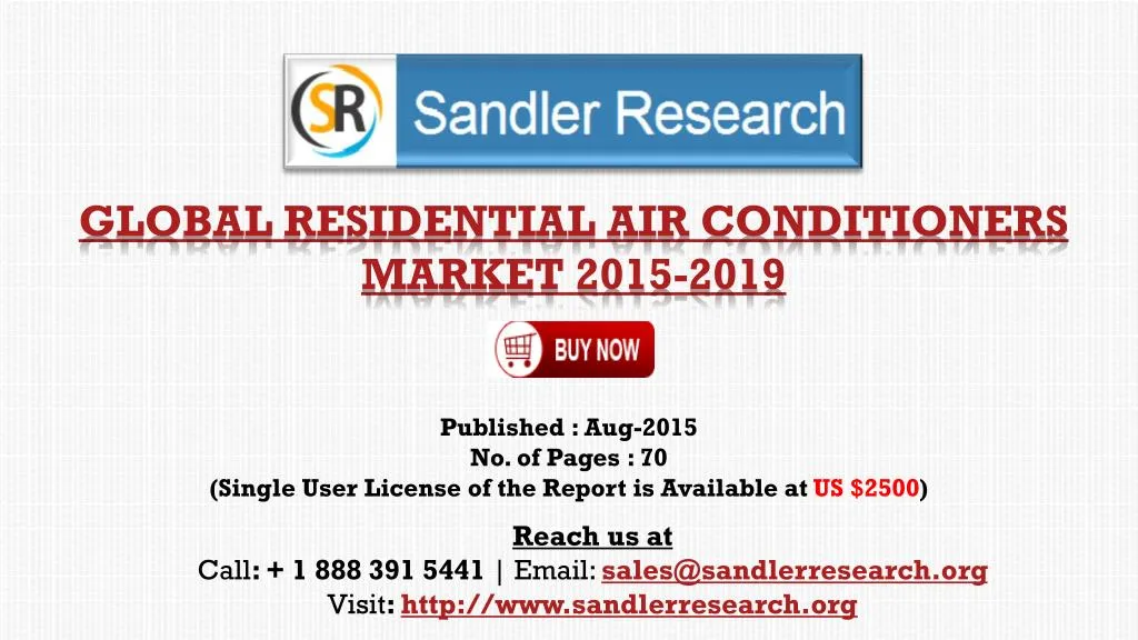 global residential air conditioners market 2015 2019