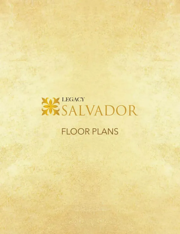 Legacy Salvador | Floor Plan | Site Plan