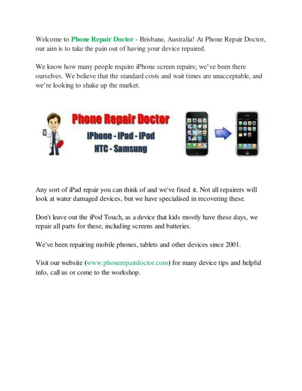 Phone Repair Doctor