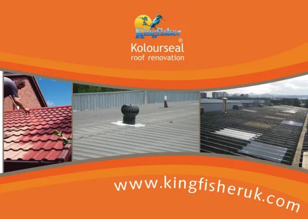 Why renovate an old roof? Kingfisher Kolourseal Roof renovation