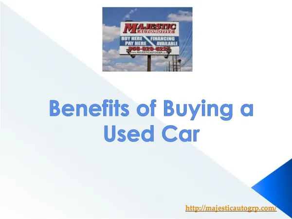 Benefits of Buying a Used Car