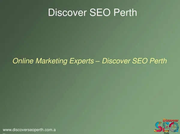 Online Marketing Services provided by Discover SEO Perth