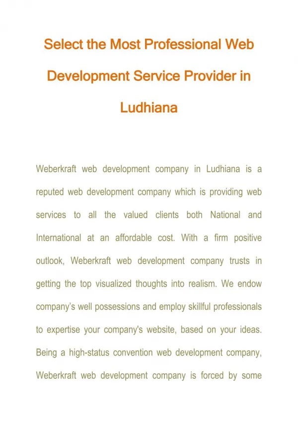 Professional Web Development Service Provider