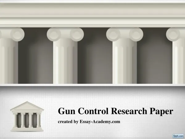 Gun control Research Paper