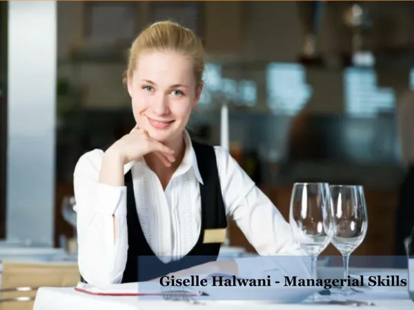 Giselle Halwani - Managerial Skills