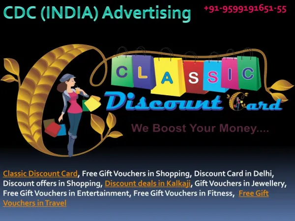 Classic Discount Card Provide Online Advertising in Delhi