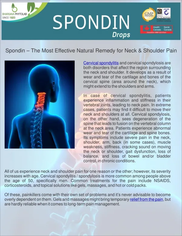 Cervical Spondylitis | Shoulder Pain | Neck Pain