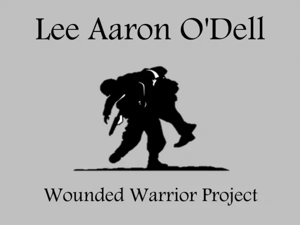 Lee Aaron O'Dell - Career in the Military