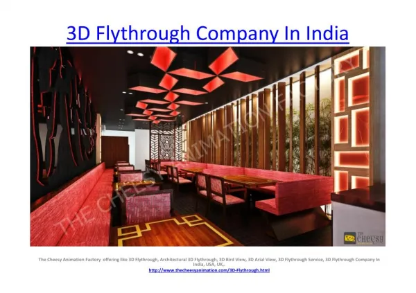 3D Flythrough Company In India