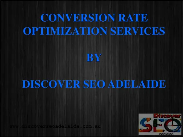Conversion Rate Optimisation Services in Adelaide