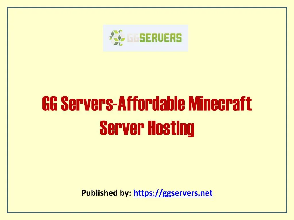 gg servers affordable minecraft server hosting