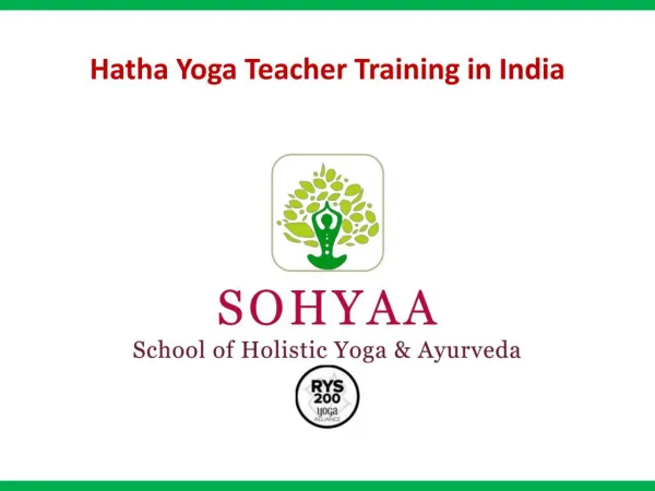 Hatha Yoga TTC in India - SOHYAA