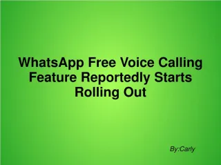 Whatsapp - slide 1