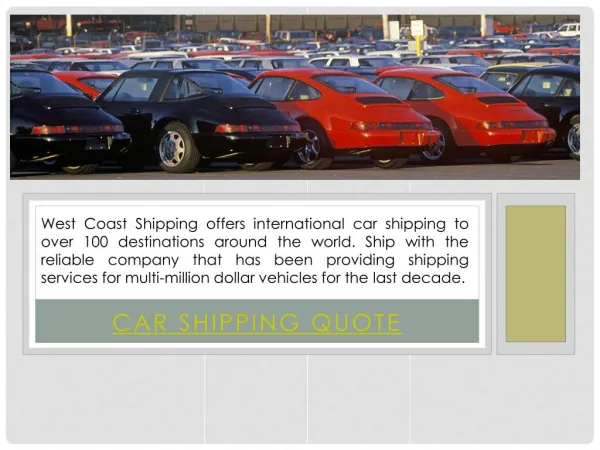 car shipping costs