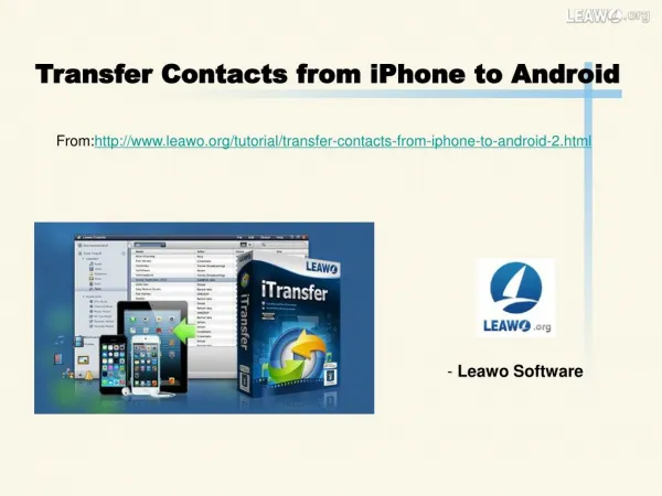 Transfer Contacts from iPhone to Android