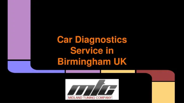 Car Diagnostics Service in Birmingham UK