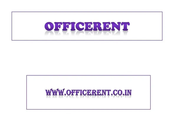 Office rent in Noida