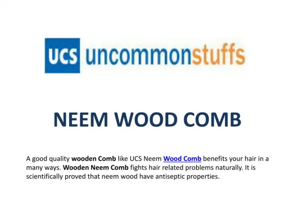 Benefits of Neem Wood Comb