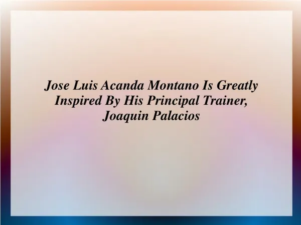 Jose Luis Acanda Montano