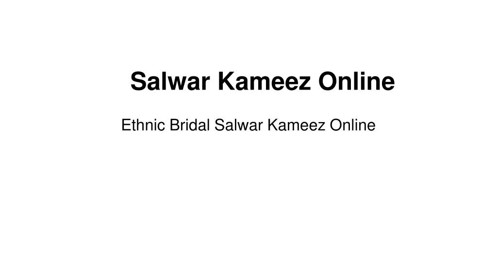 salwar kameez online