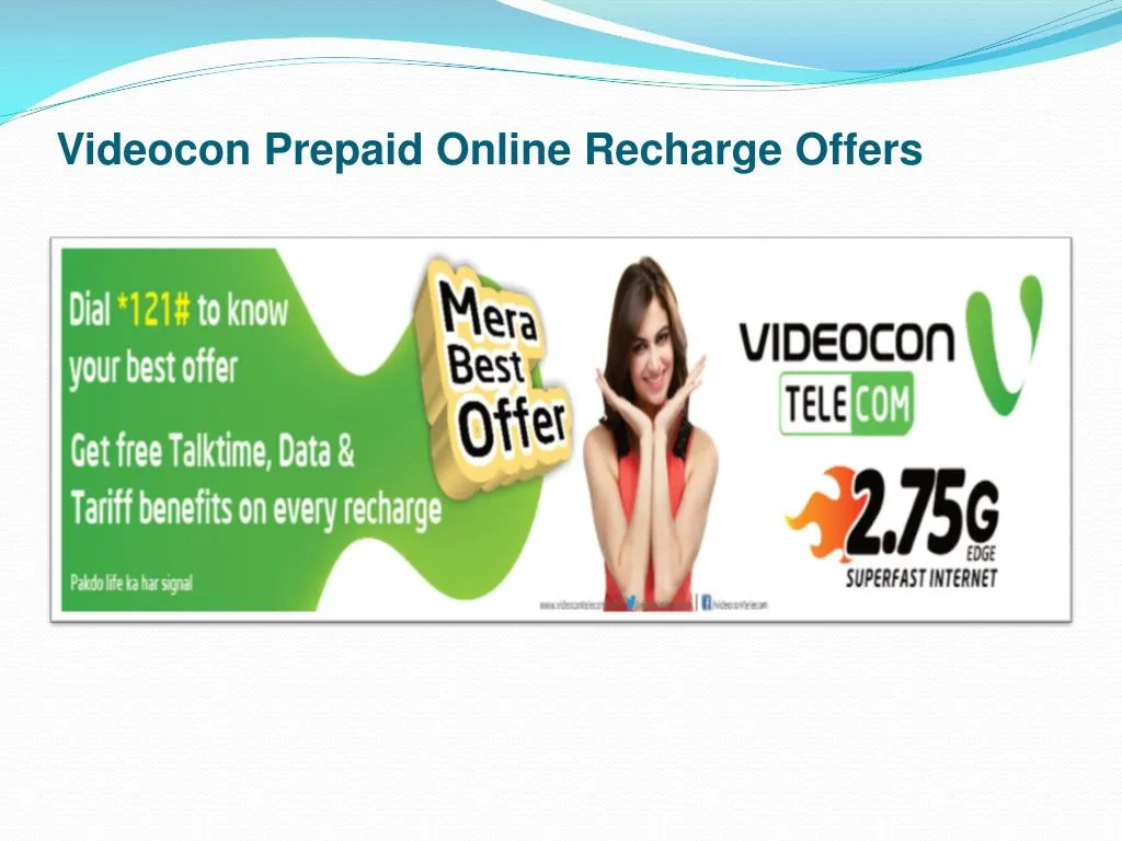 videocon prepaid online recharge offers