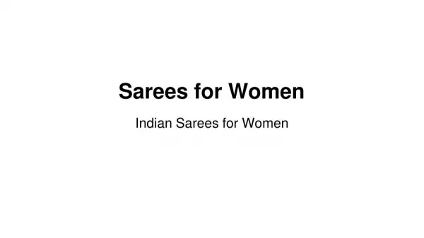 Indian sarees for women