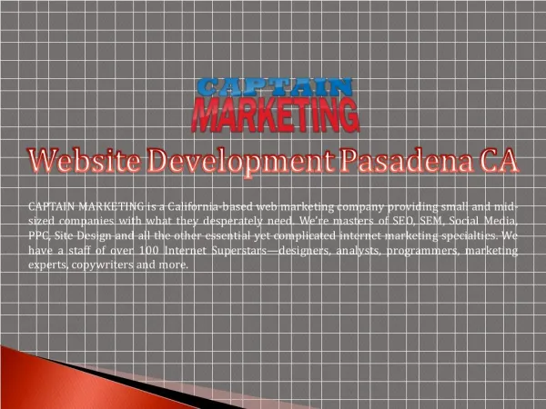 Website Development Pasadena CA