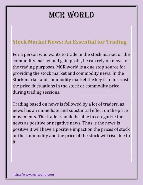 Stock Market News: An Essential for Trading