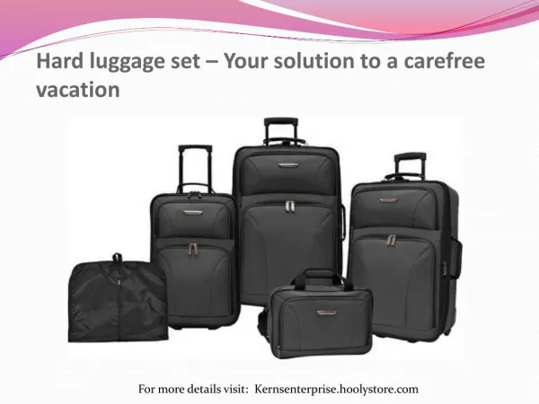 Hard luggage set