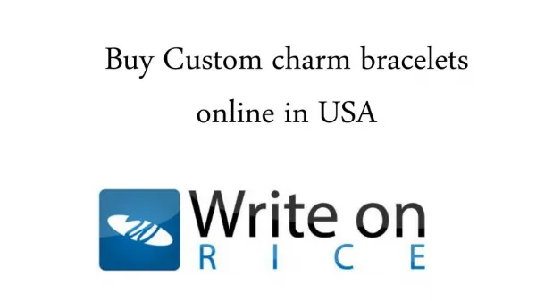 Buy Custom charm bracelets online in USA