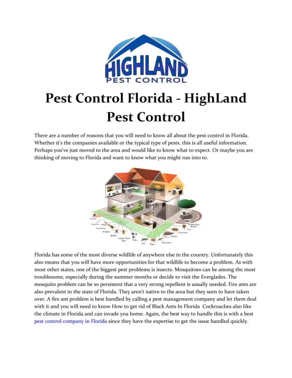 HighLand Pest Control - Pest Control Florida