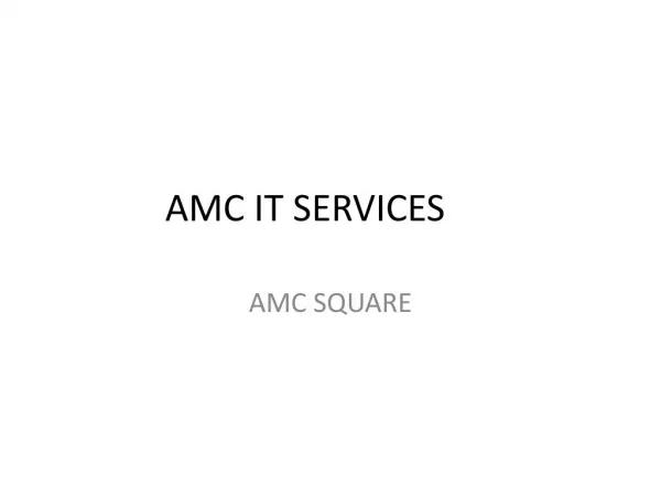 CRM Software AMC IT Servicea
