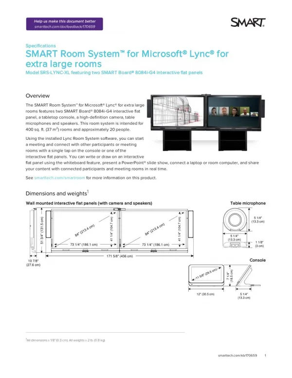 SMART Board® 8084i-G4 Interactive Flat