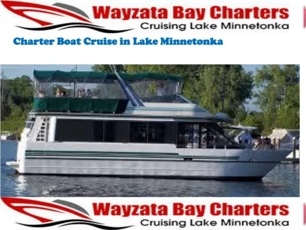 Charter Boat Cruise in Lake Minnetonka