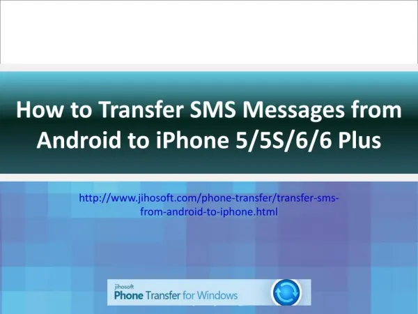 How to Transfer SMS from Android to iPhone 6/6 Plus