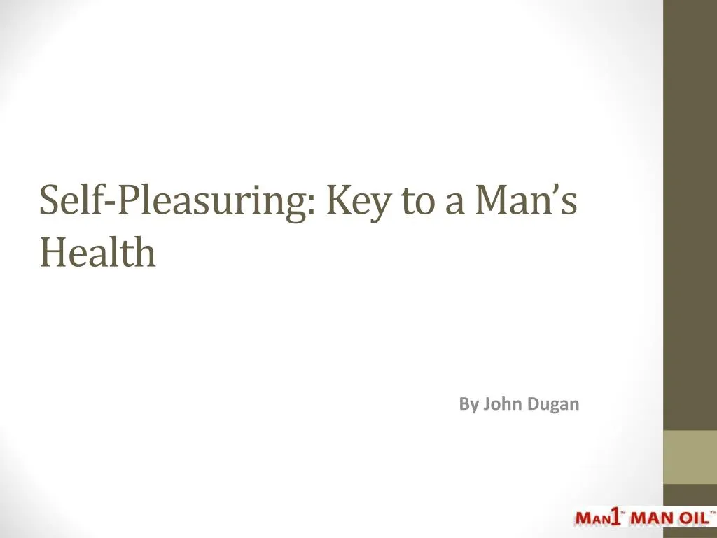 self pleasuring key to a man s health