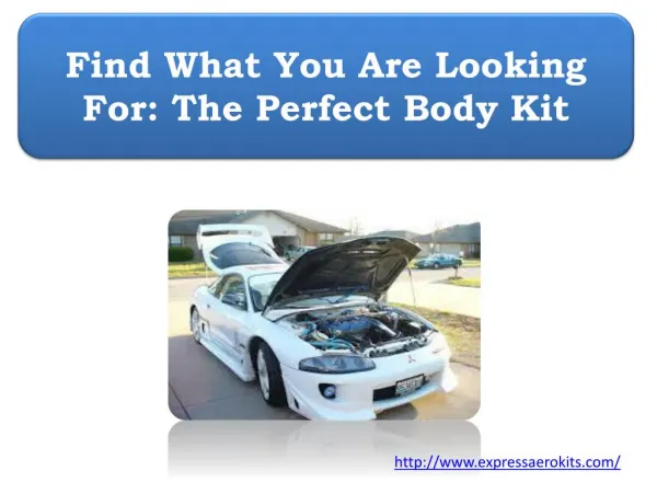 Find What You Are Looking For: The Perfect Body Kit